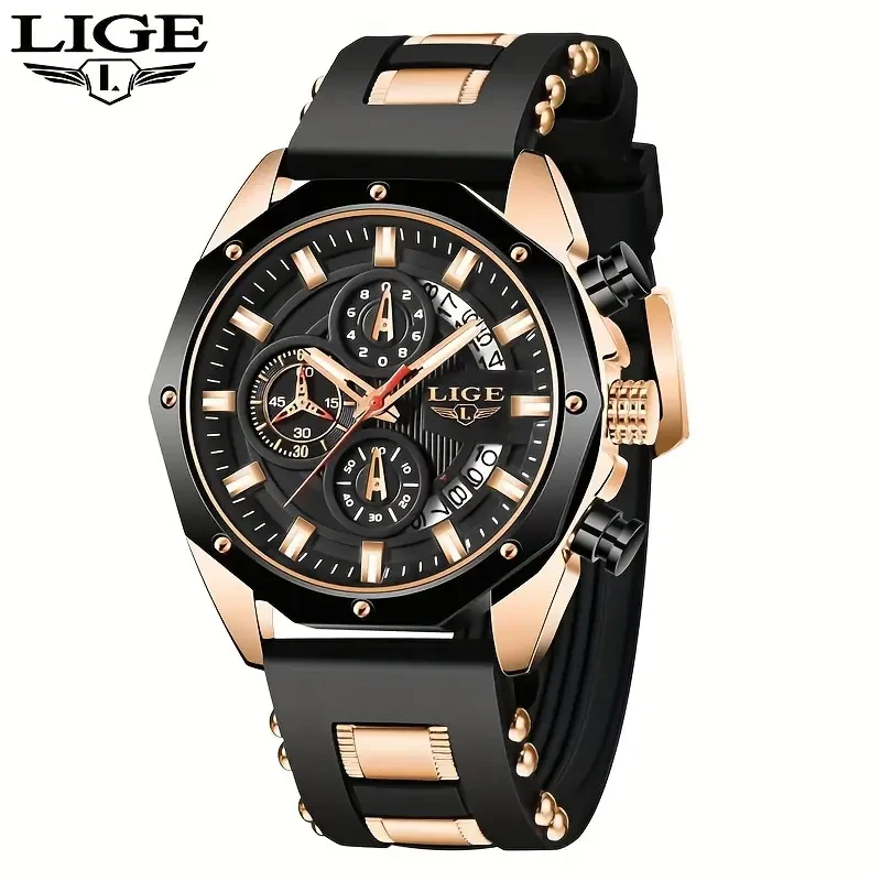2024 New Fashion Men's Watch. Chronograph Calendar luminous Quartzwatch