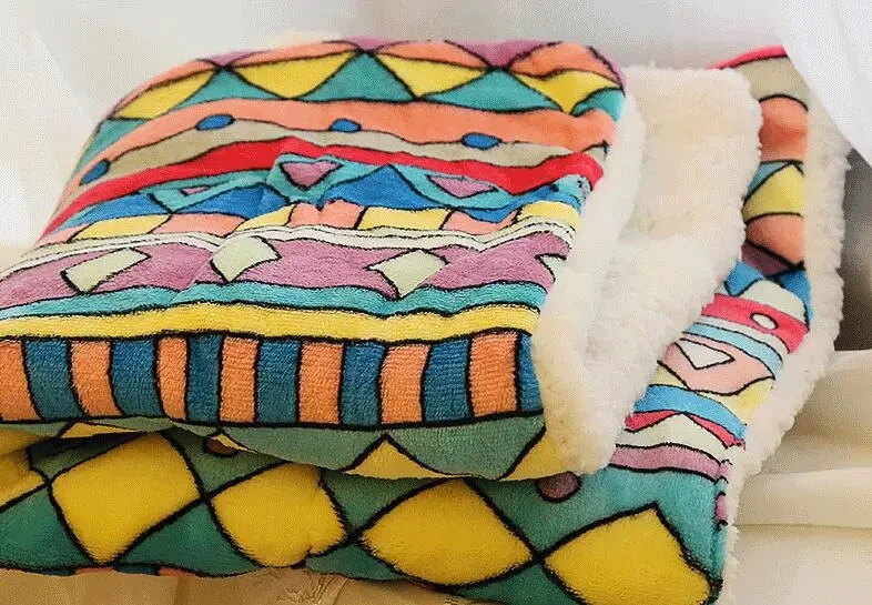 Cute Cat Blankets Dog Pet Mat