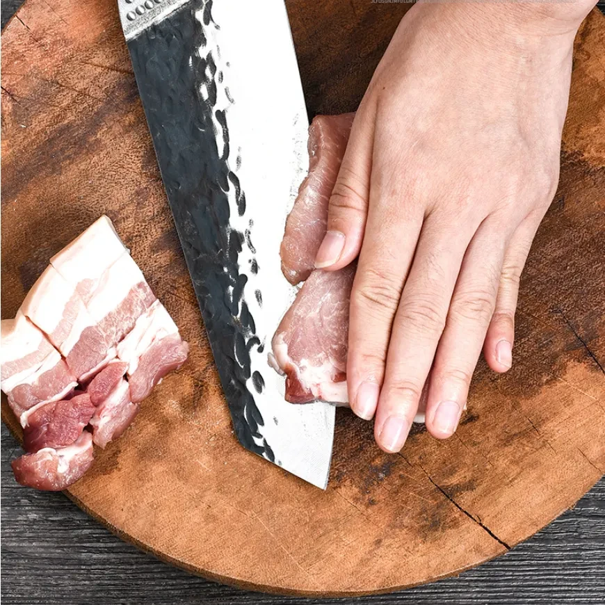 Stainless steel hand forged knife