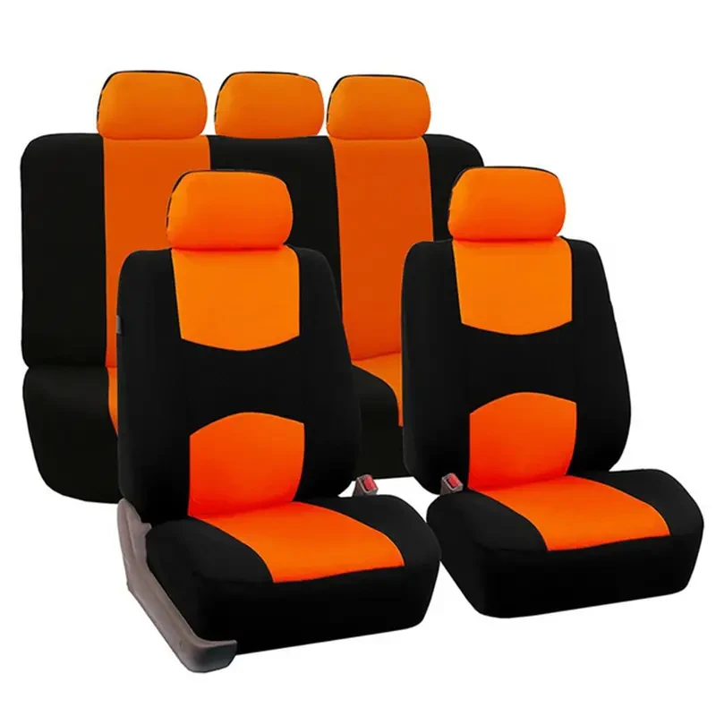 5-Seat Universal Car Seat Covers - Premium Waterproof Polyester Protector for Cars, Trucks, SUVs