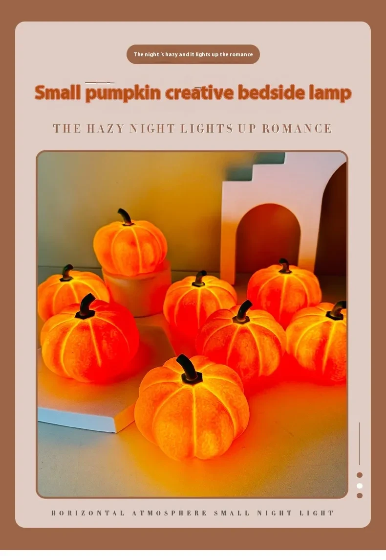 Pumpkin Halloween Decorative Night Light Bedroom Dormitory