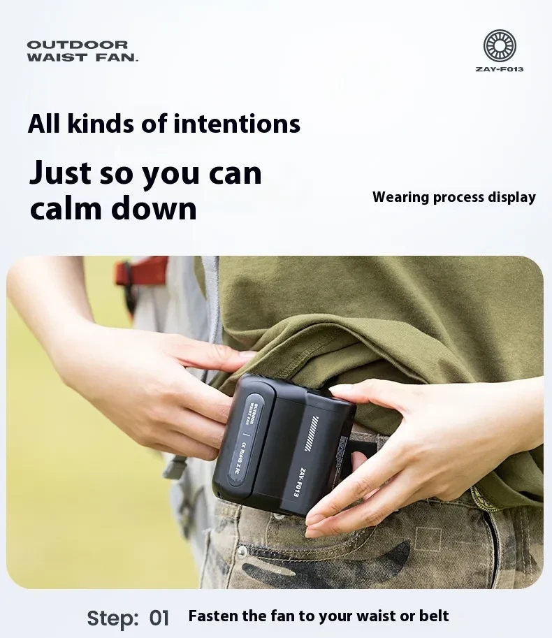 Portable Large Wind Usb Charging Outdoor Sports Construction Site Summer Cooling Portable Small Air Fan For Outdoor Sports Travel Work