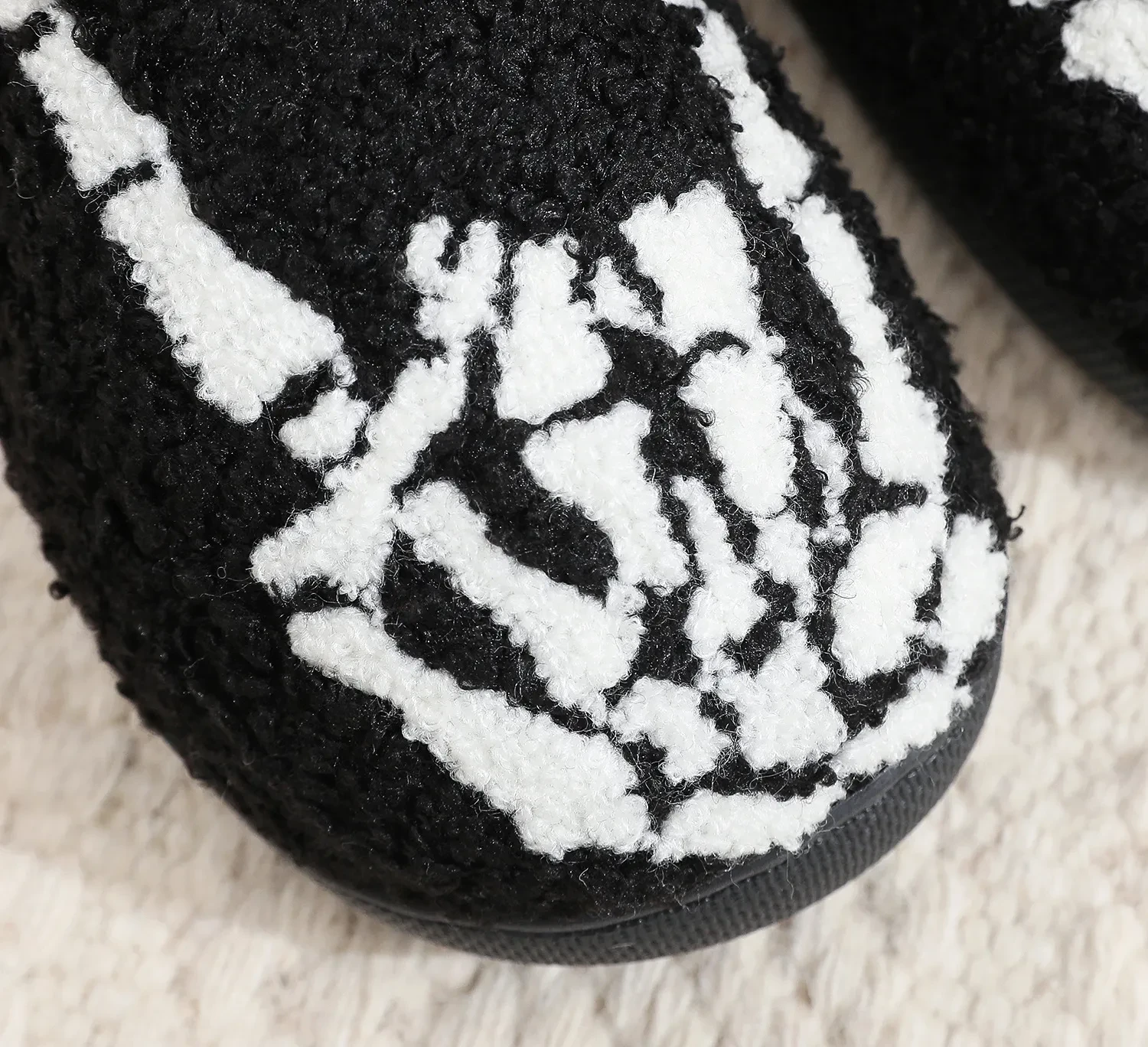 Rock Embroidered Printed Cotton Slippers