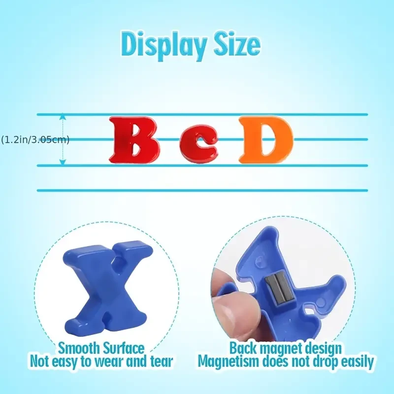 Magnetic Alphabet & Number Set - Educational Refrigerator Stickers