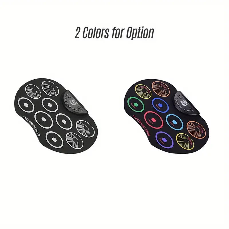 Lixada Compact Roll-Up Drum Set - 9 Silicon Drum Pads