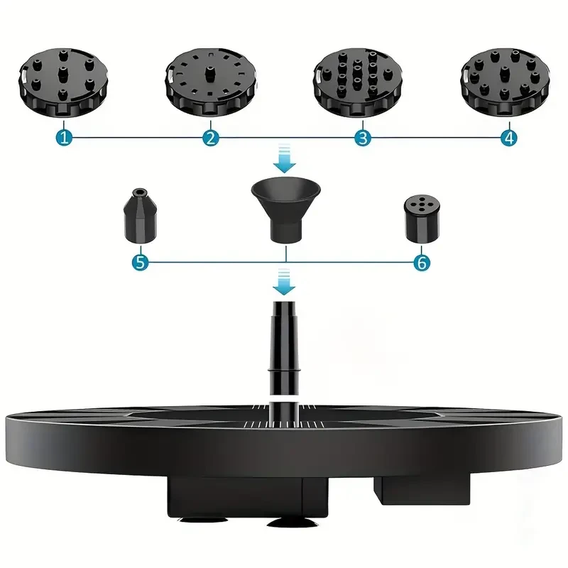 Floating Solar Powered Fountain Pump