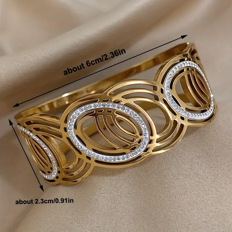 Vintage Punk Style Stainless Steel Cuff Bracelet