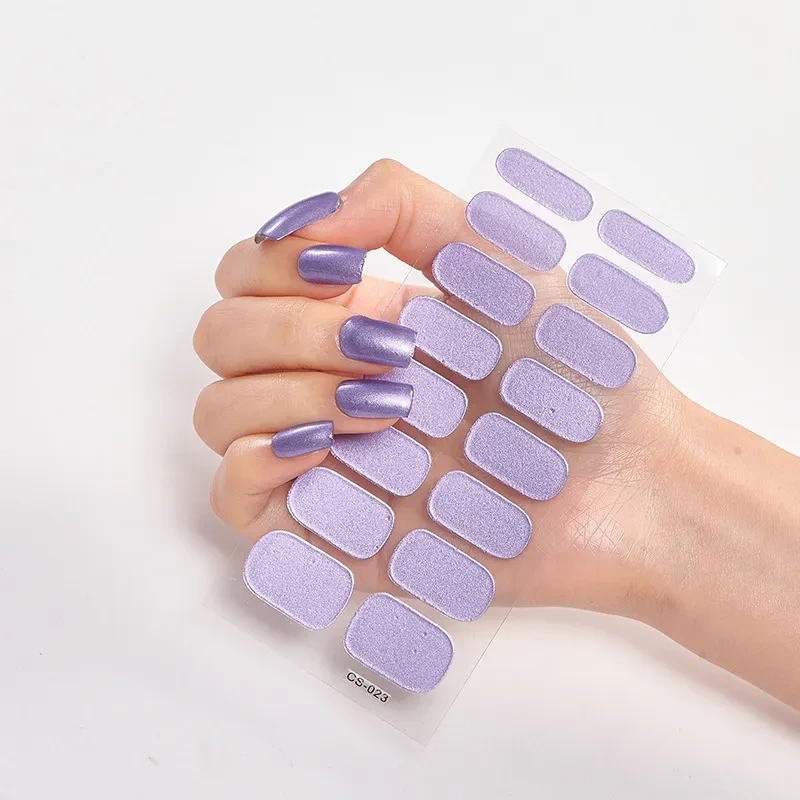 Nailart Sticker Pure Solid Color Self Adhesive