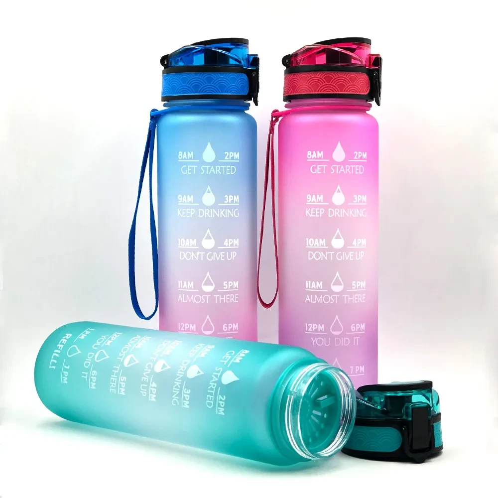 Tritan Water Bottle With Time Marker