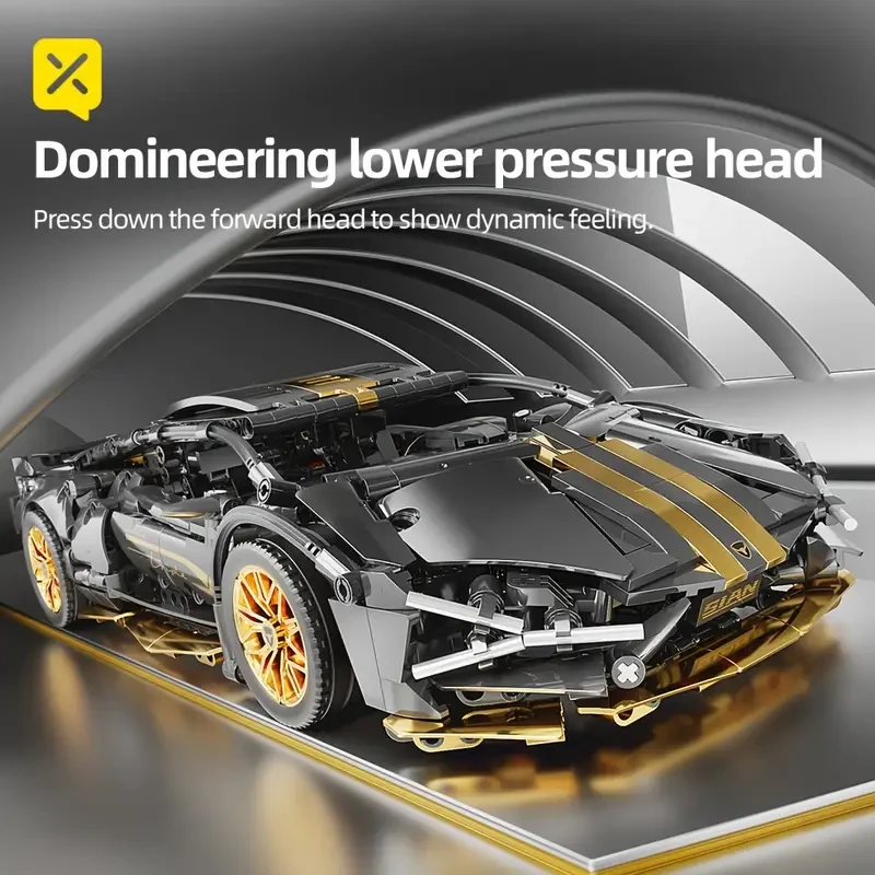 1259pcs Supercar Building Blocks Model Toy