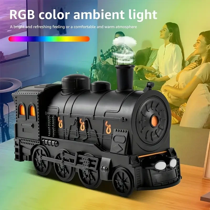 Train-Shaped Ultrasonic Aroma Diffuser with USB Charging