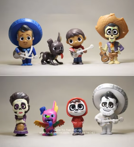 Disney Coco Movie 8pcs/set 6-9cm Action Figure Anime Mini Decoration