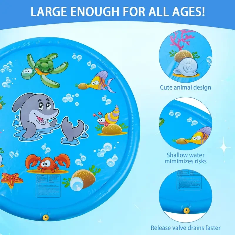 Outdoor Water Spray Mat,