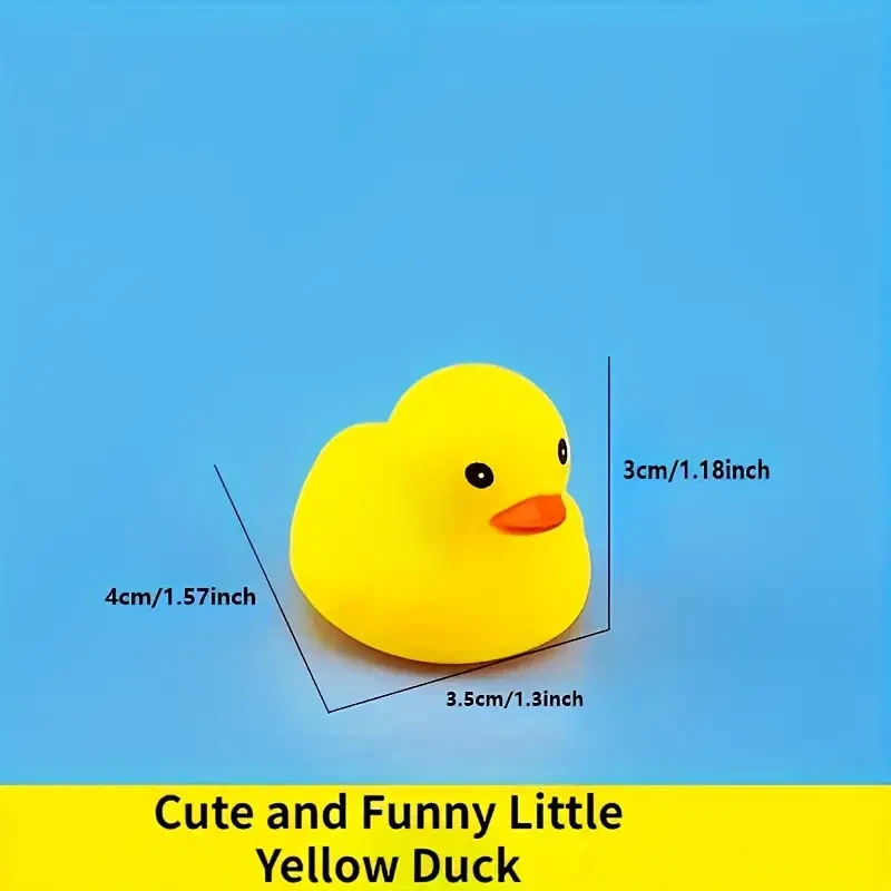 6pcs Squeezy Little Yellow Ducks for Baby Bathtime