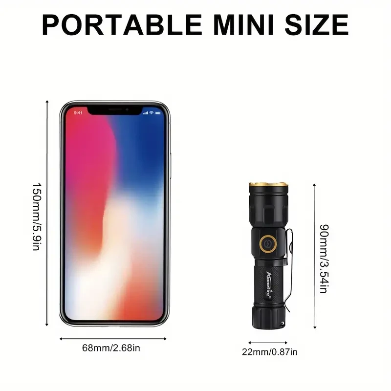 Alonefire Mini Flashlight - Super Bright White Beam