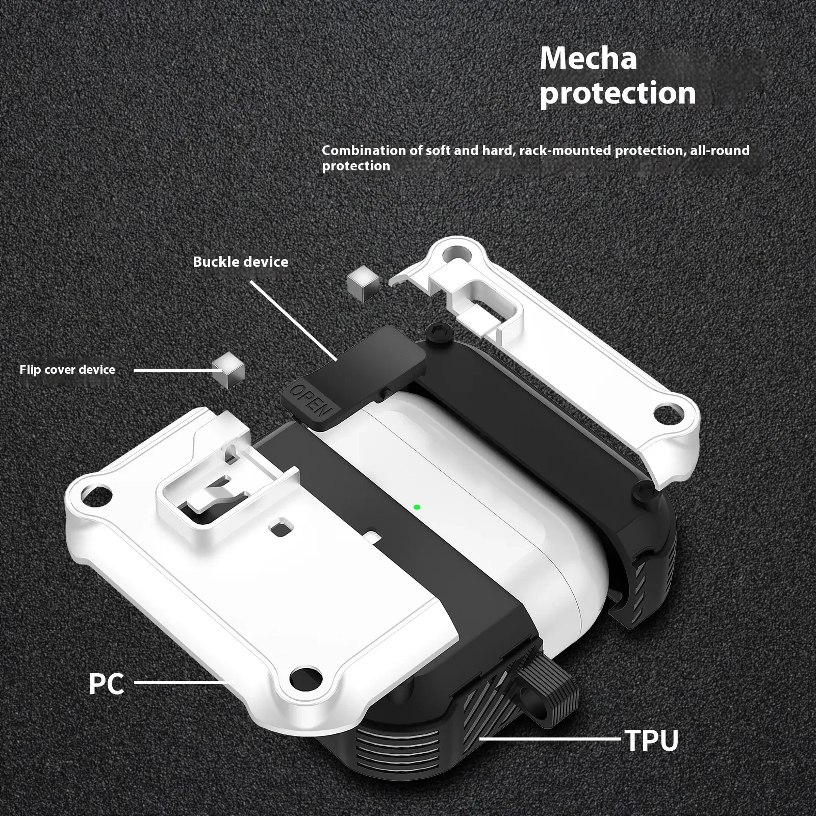 Earphone Case Mech-style Headset
