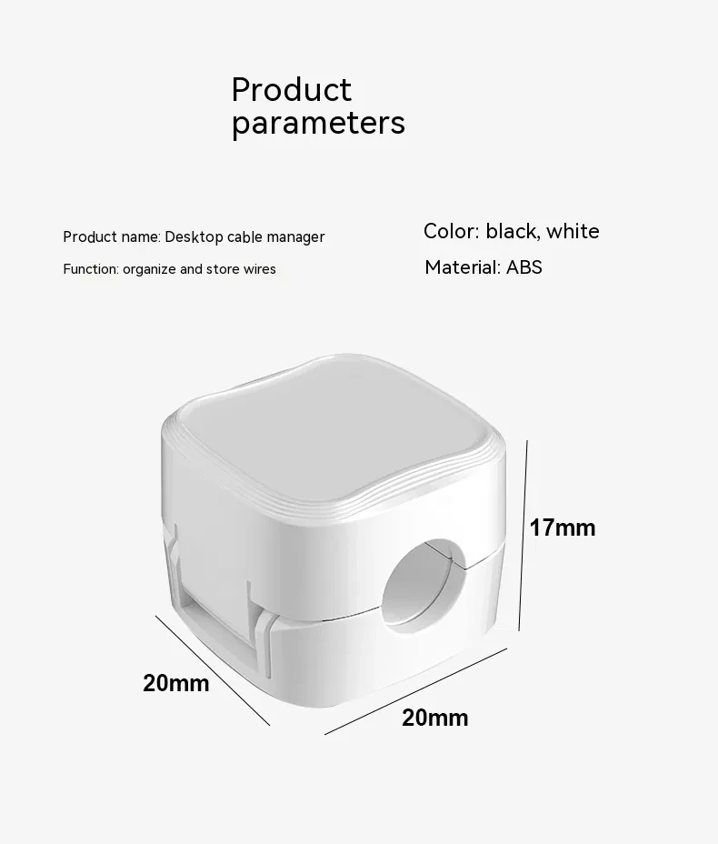 Magnetic Cable Clip Under Desk Cable Management