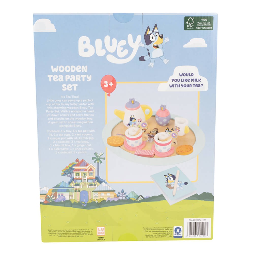 Bluey Wooden Tea Party Set