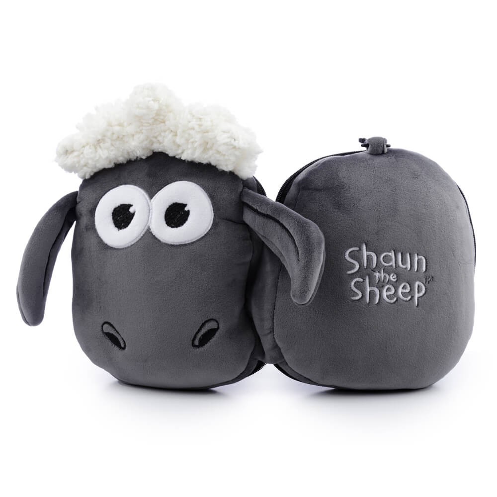 Relaxeazzz Shaum The Sheep Travel Pillow & Eye Mask Set