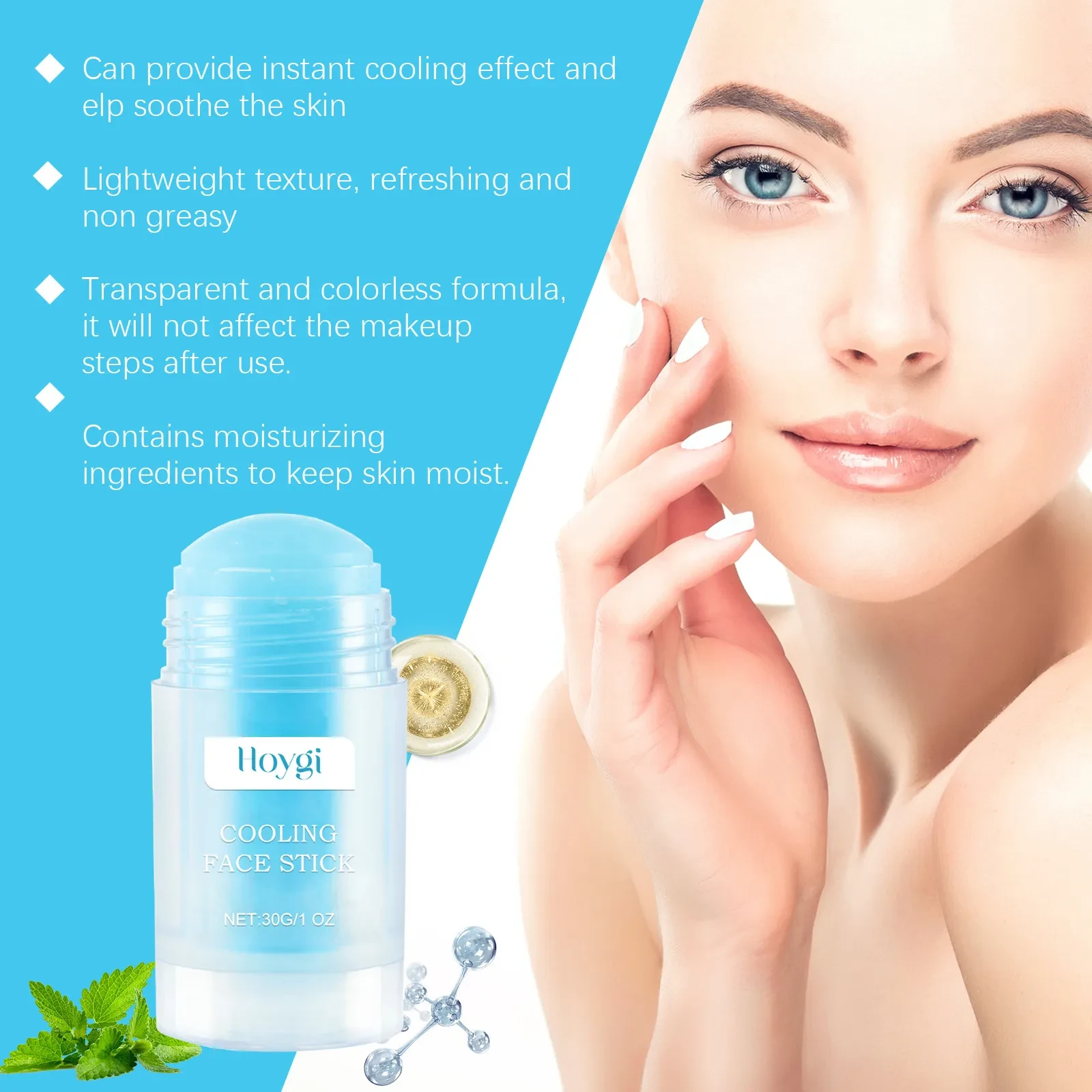 Gentle Moisturizing Cool Mask Stick for Skin Care