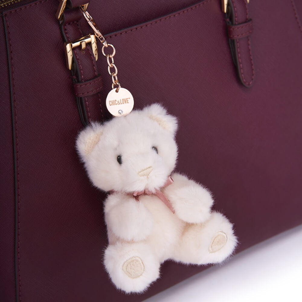 Bailey Bear Bag Charm & Birthstone Necklace - September