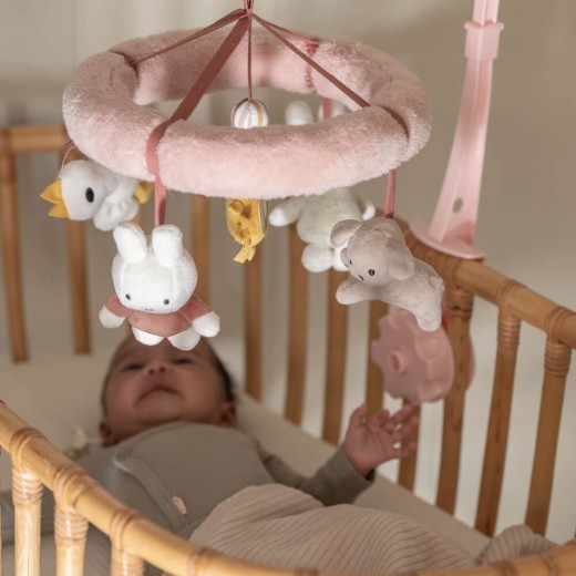 Miffy Fluffy Musical Mobile Pink