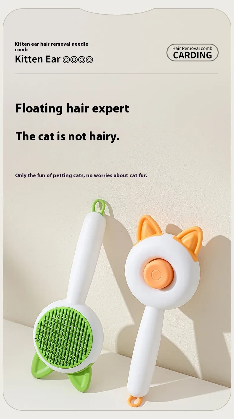 Pet Dog Brush Cat Comb Self Cleaning Pet Hair Remover Brush For Dogs Cats Grooming Tools Pets Dematting Comb Dogs Accessories Pet Products