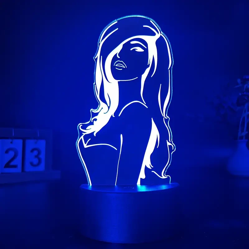 Color-Changing 3D Illusion Night Light - Touch Control
