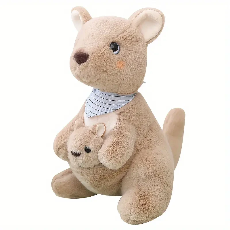 Adorable Kangaroo Family Plush Toy