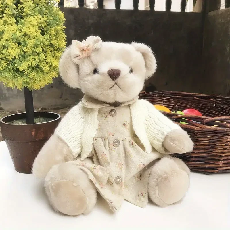 Teddy Bear Plush Toy Cloth Doll With Five Joints That Can Be Moved And Posed. New Creative Bear Doll For Christmas Gifts,
