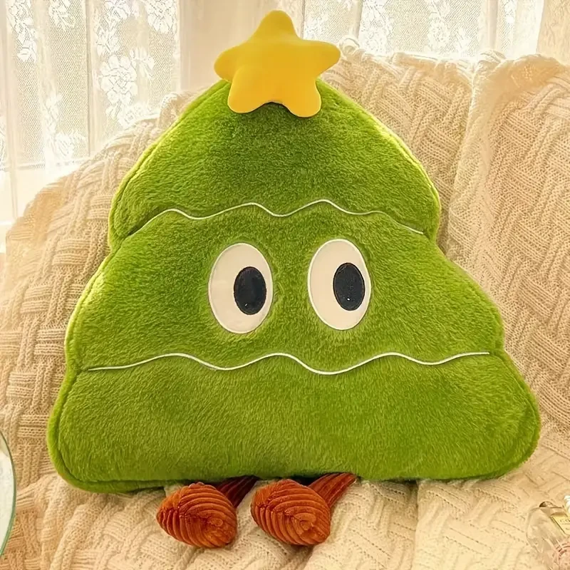 Cute Christmas Tree Pillow - Soft Plush