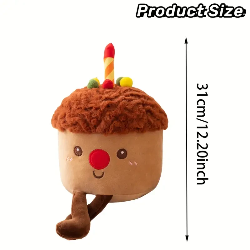 Adorable Birthday Cake Plush Toy