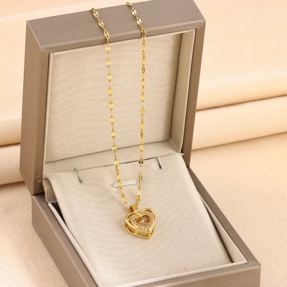 Double-layer Smart Love Pendant Necklace