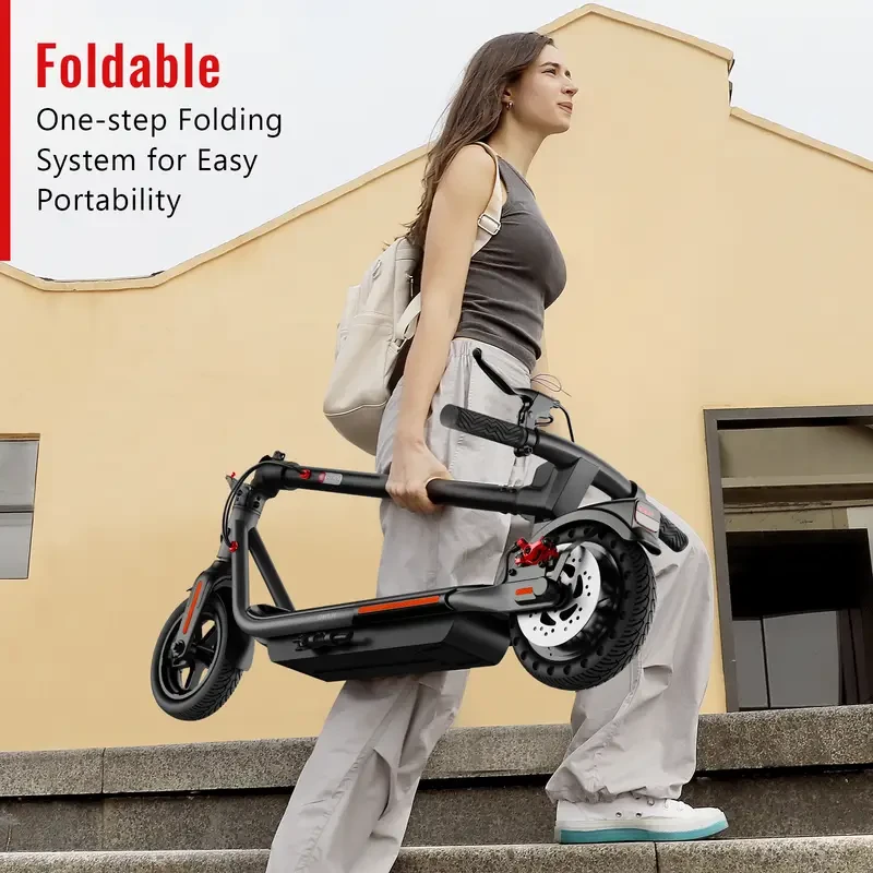 SISIGAD 300W Folding Electric Scooter with 8.5" Solid Tires