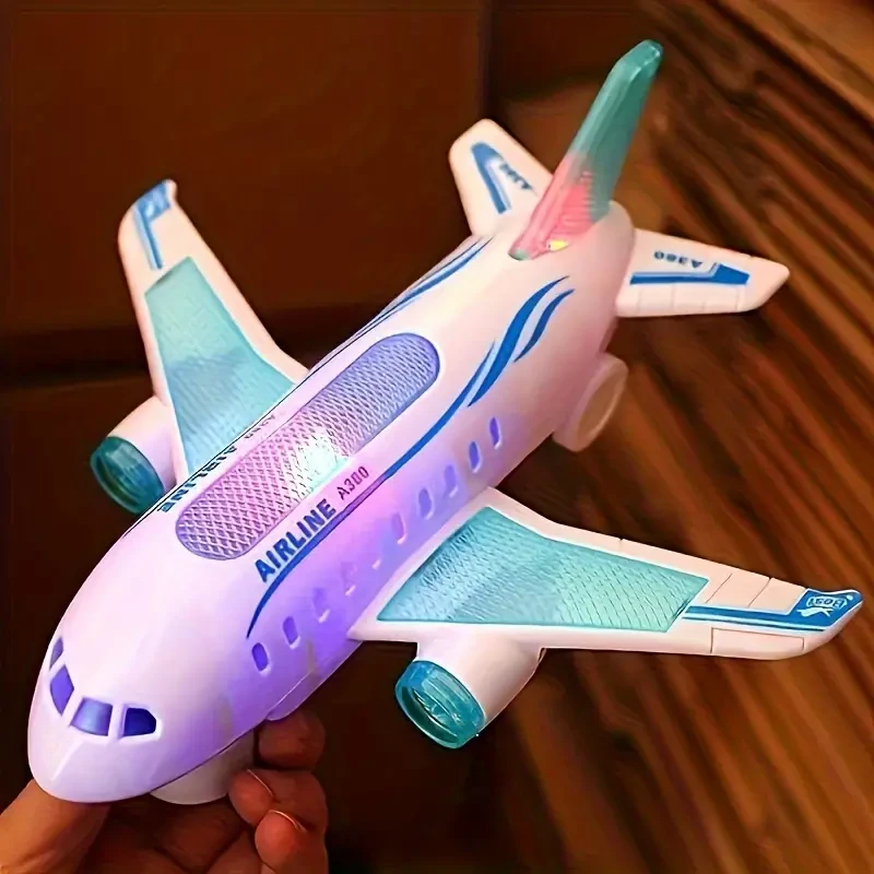 Kids' Electric Airplane Toy with Lights & Music