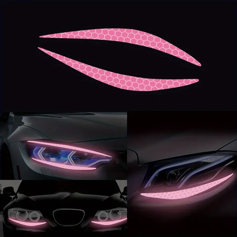 Reflective Eyeliner Car Headlight Decals - Vinyl Bumper Stickers
