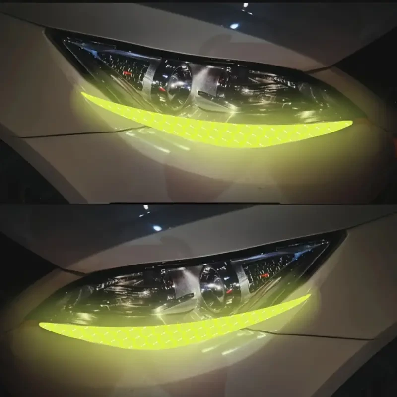 Reflective Eyeliner Car Headlight Decals - Vinyl Bumper Stickers
