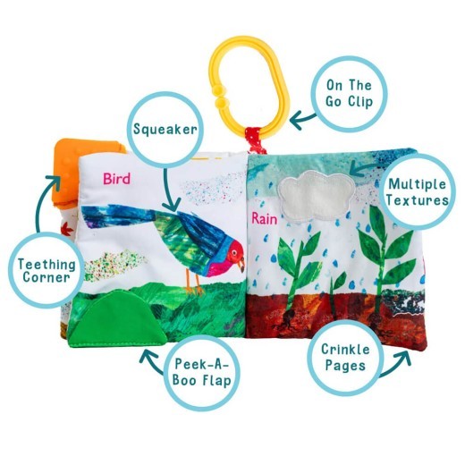 Soft Book: The Very Hungry Caterpillar Tiny Seed Clip-On