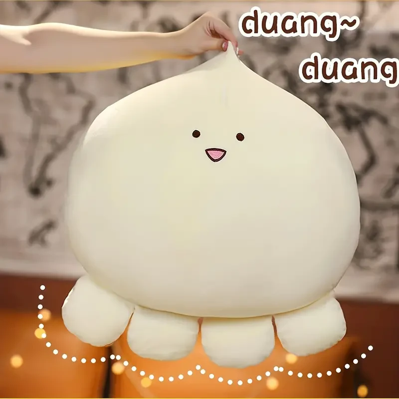 Charming Octopus Plush Toy - Cozy Cartoon Cushion for Youngsters and Adults, Stuffed Marine Creature