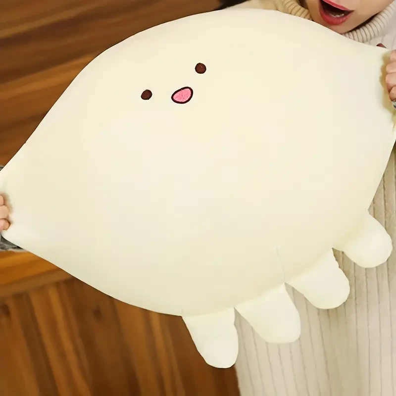 Charming Octopus Plush Toy - Cozy Cartoon Cushion for Youngsters and Adults, Stuffed Marine Creature