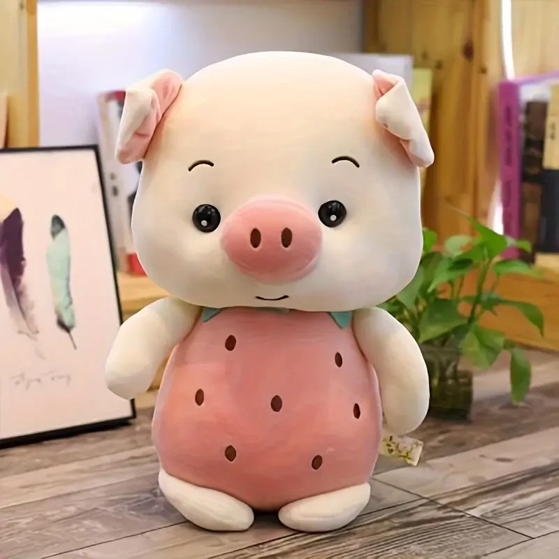 Adorable Pig Plush Toy - Soft Polyester Stuffed Animal