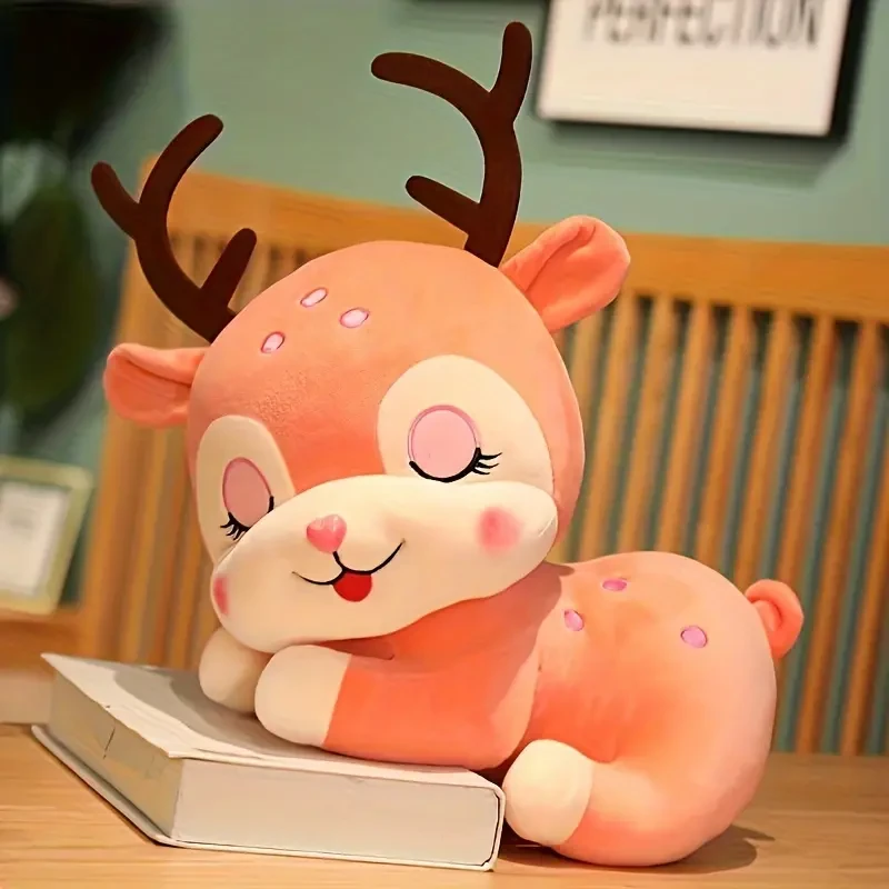 Adorable Fawn Plush Toy - Soft Polyester Stuffed Animal