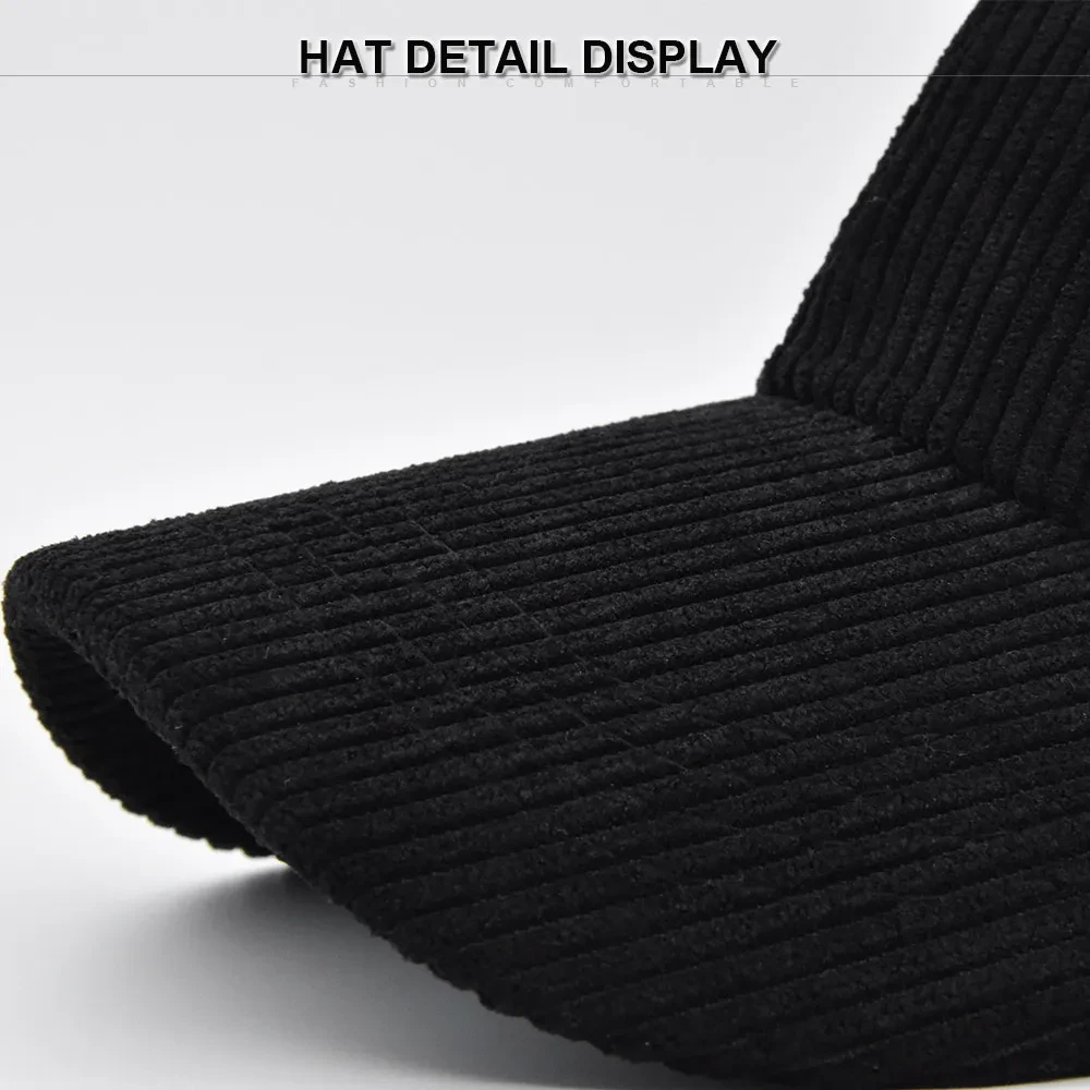 Fashion Corduroy All-matching Peaked Cap Men