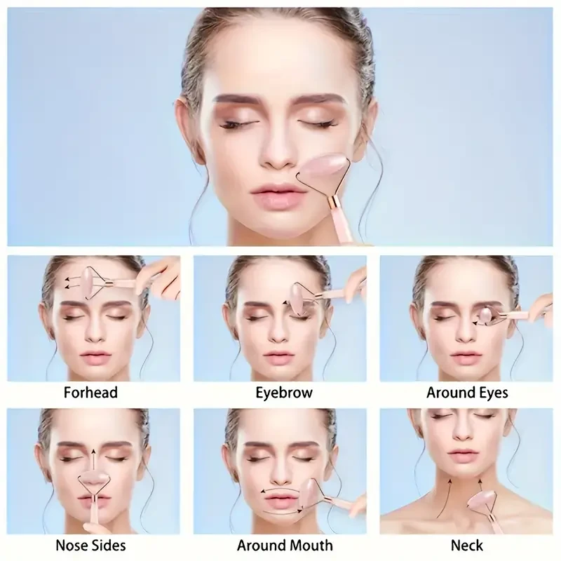 Heart-Shaped -Roller Facial Massager