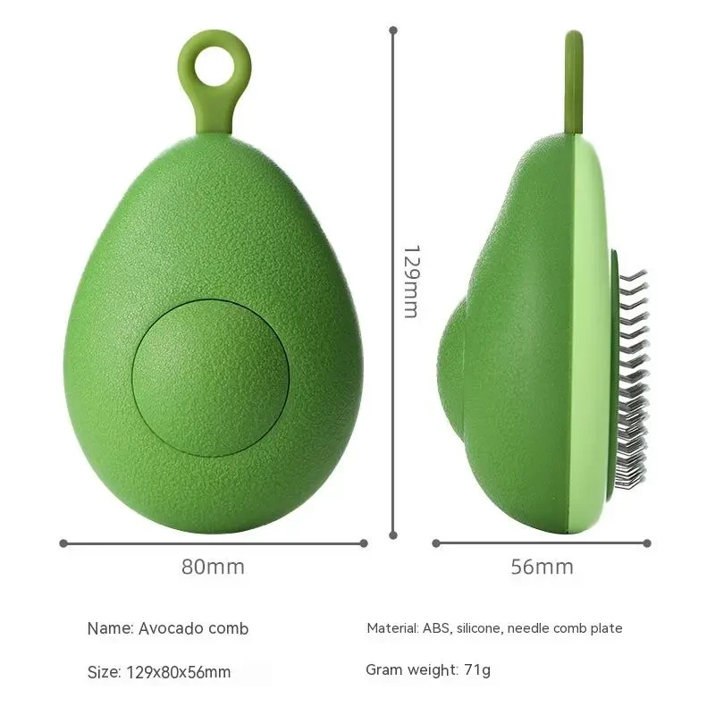 Avocado Shaped Brush Dog Grooming Tool Pet