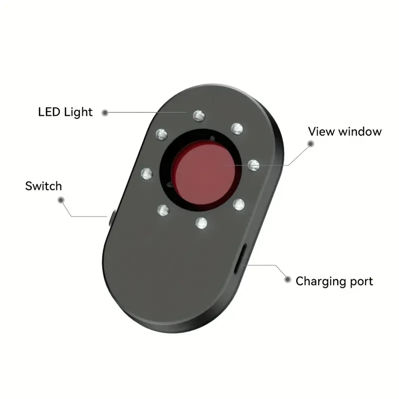 Mini Hotel Hidden Camera Detector, Portable Infrared Anti-Peeping Device