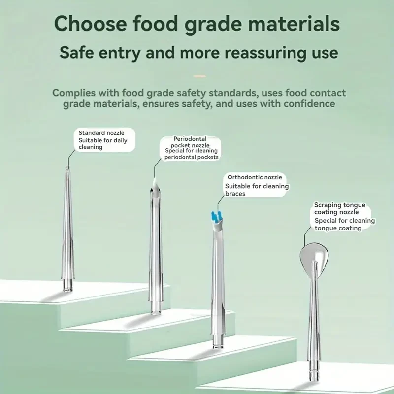 Electric Dental Irrigator With 4 Heads -