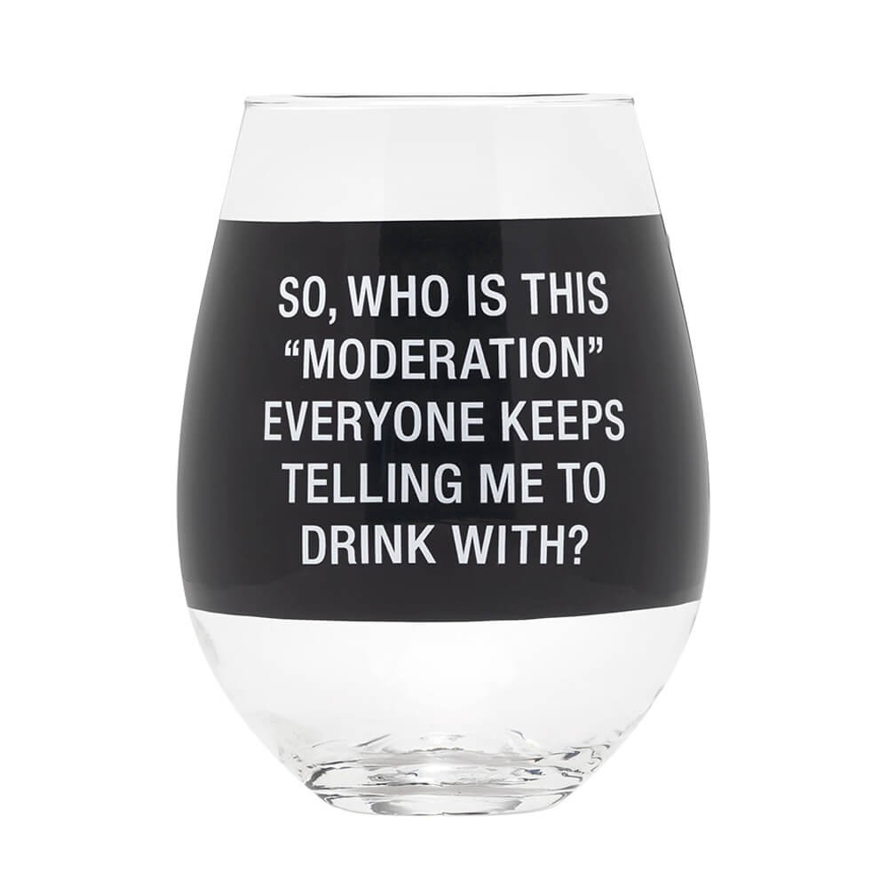 Wine Glass Extra Large: Moderation