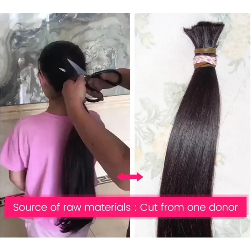 Real human hair straight wave