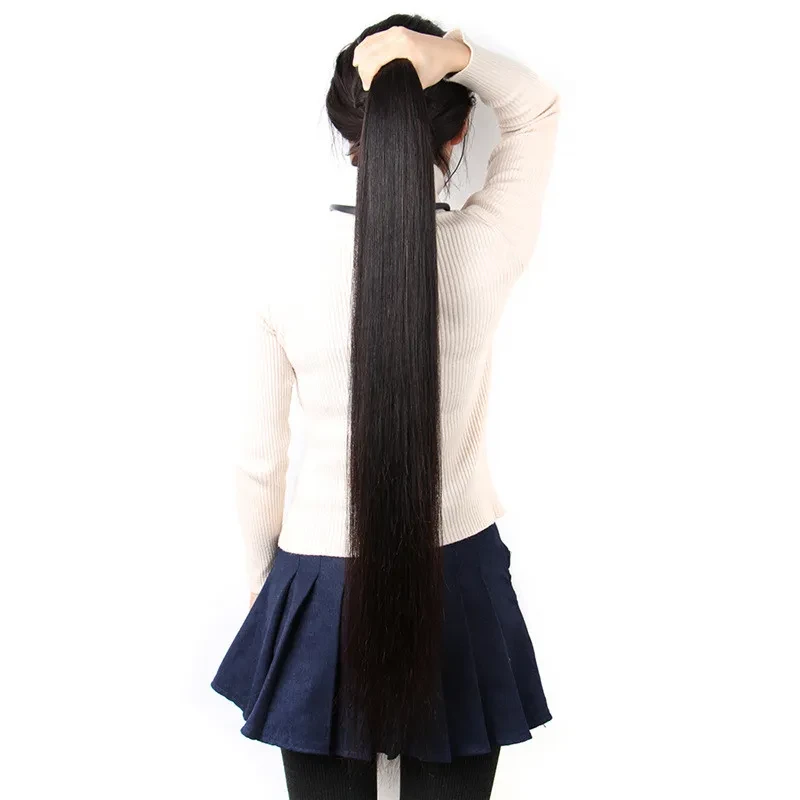 Reality Wig, Smooth Hair, Straight Hair Tie,